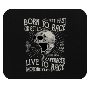 Discover Born to Race Mouse Pads