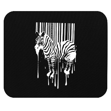 Discover Banksy Street Art Zebra Bar Code Mouse Pads