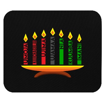 Discover Kwanzaa Holiday Candles Mouse Pads
