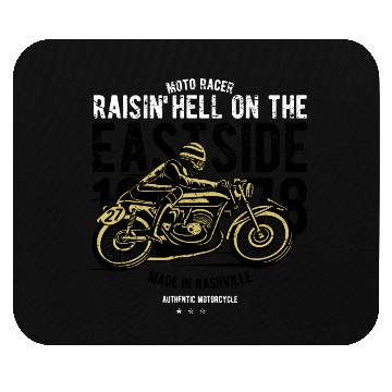 Discover Raisin Hell Moto Racer Mouse Pads