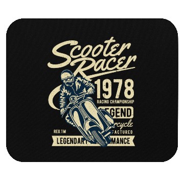 Discover Scooter Racer Mouse Pads