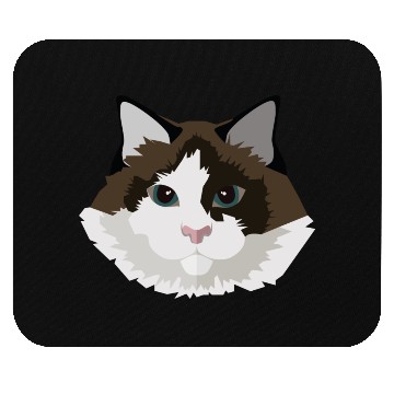 Discover Cat face Mouse Pads