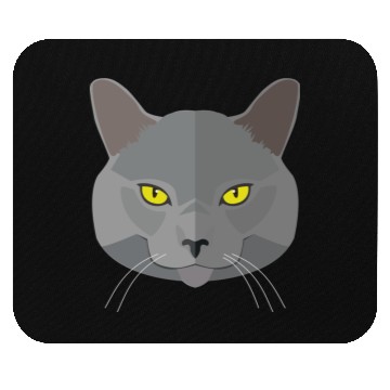 Discover Cat face Mouse Pads