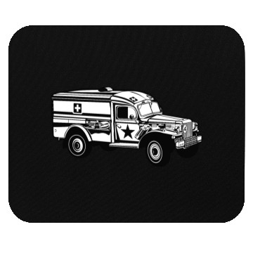 Discover US army ambulance Mouse Pads