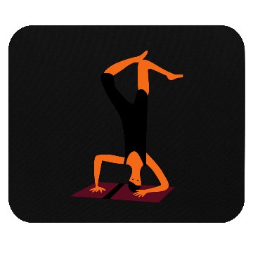 Discover yoga pose Mouse Pads