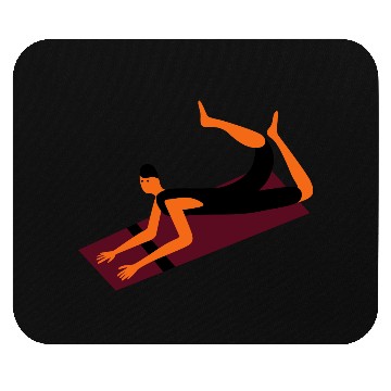 Discover yoga pose Mouse Pads