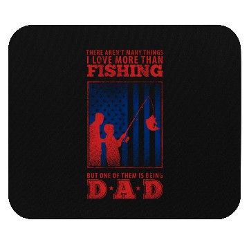Discover Fishing Dad USA Mouse Pads