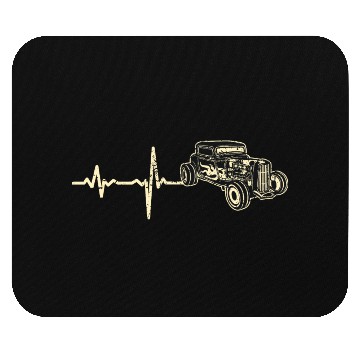 Discover gift heartbeat hot rod hotrod Mouse Pads