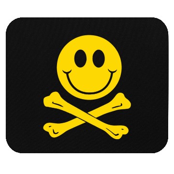 Discover Smiley Pirate Skull and Crossbones Mouse Pads
