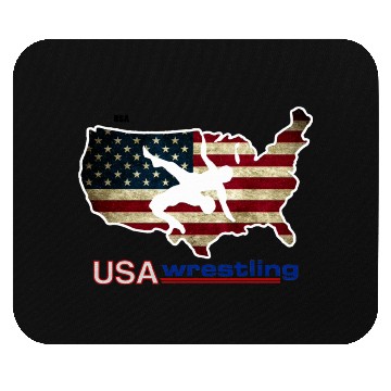 Discover USA Wrestling Mouse Pads