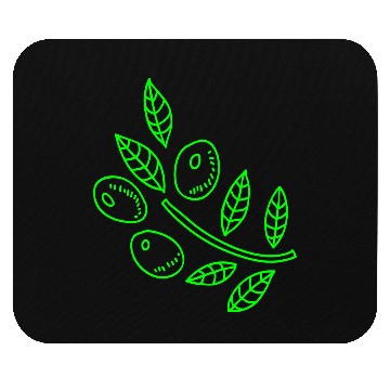 Discover Olive branch Mouse Pads