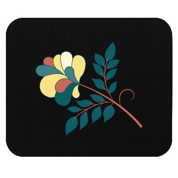 Discover Flower branch Mouse Pads