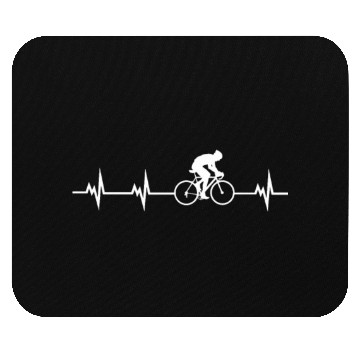 Discover Cycling Heartbeat Mouse Pads