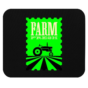 Discover Farm fresh logo Mouse Pads