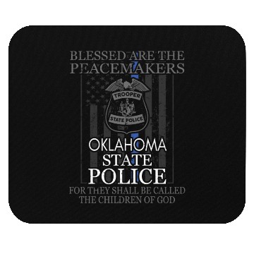 Discover Oklahoma Highway Patrol Saint Michael Police Prayer Mouse Pads