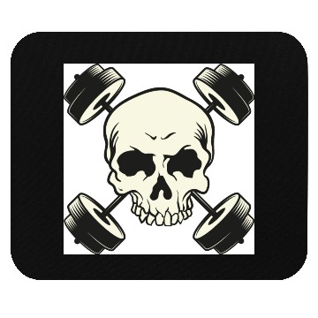 Discover skull gym Mouse Pads