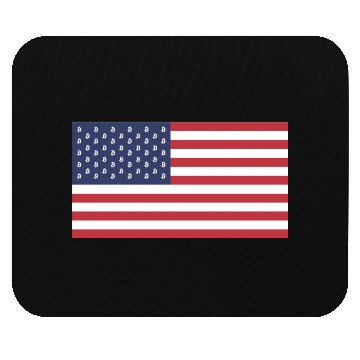 Discover Bitcoin US Flag Mouse Pads