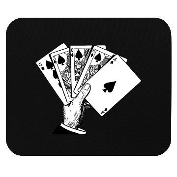 Discover Royal Flush Vintage Illustration Mouse Pads