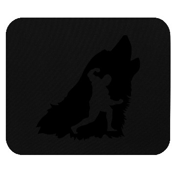 Discover wolf body builder Mouse Pads