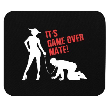 Discover Funny Grunge Game Over Mate Stag Night Party Mouse Pads