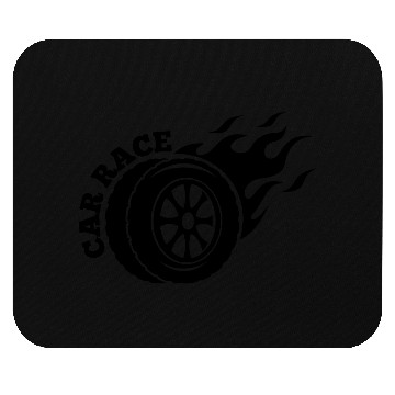 Discover Car race logo Mouse Pads