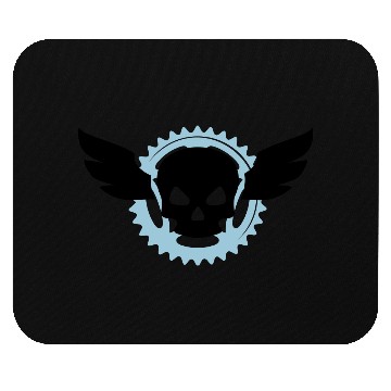 Discover skull bike Mouse Pads