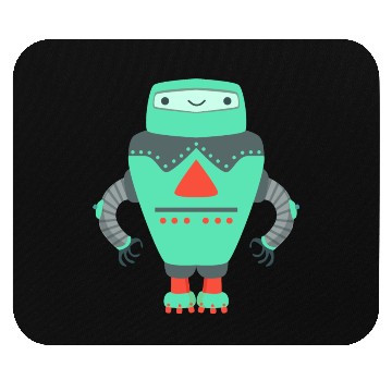 Discover robot Mouse Pads