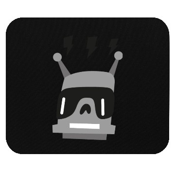 Discover funny robot Mouse Pads