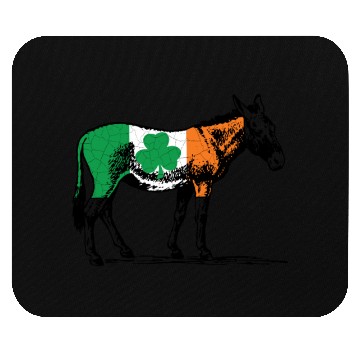 Discover Irish Flag Donkey Mouse Pads