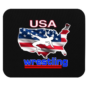 Discover USA Wrestling Mouse Pads