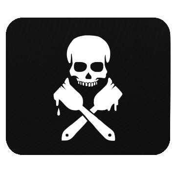 Discover Painter Skull Mouse Pads