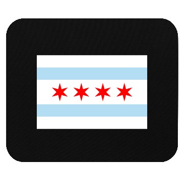 Discover Chicago Flag Mouse Pads