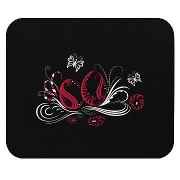 Discover Calligraphy Easter Design with eggs and flowers. Mouse Pads