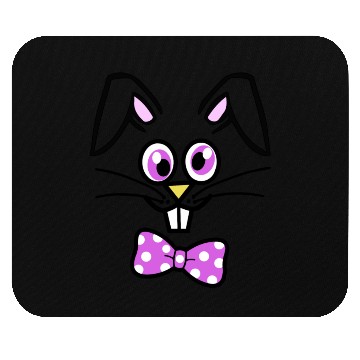 Discover Cute Bunny Face Happy Easter Mouse Pads