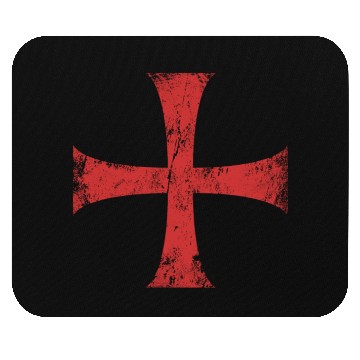 Discover Distressed Crusader Knights Templar Cross Mouse Pads