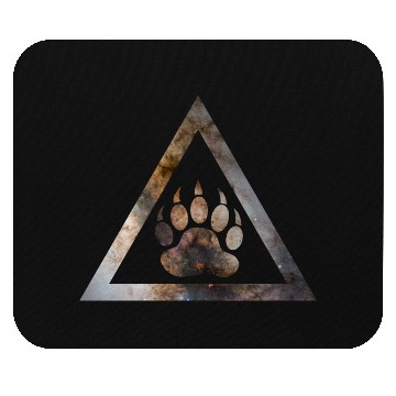 Discover Galaxy Bear Triangle Mouse Pads