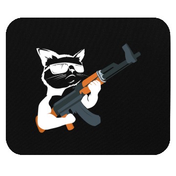 Discover Gunning for Kitties funny Cat Gift Mouse Pads Mouse Pads