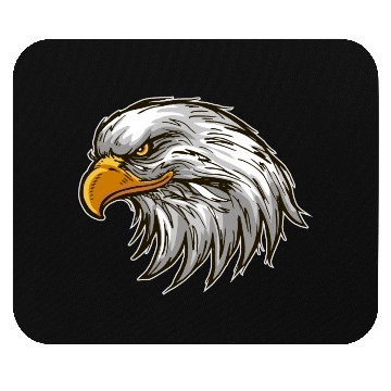 Discover Eagle head Mouse Pads