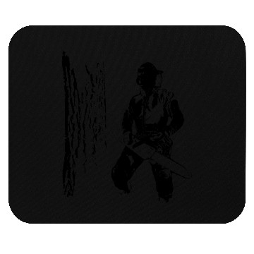 Discover Forestry worker with oak tree Mouse Pads