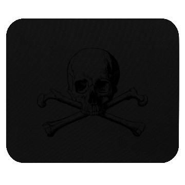 Discover crossbones skull Mouse Pads