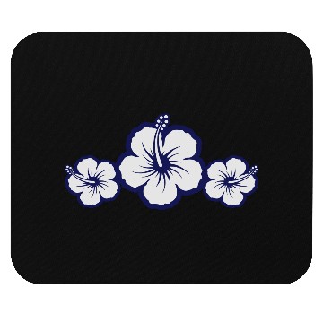 Discover Hawaiian Hibiscus Flowers - Surf & Sun Mouse Pads
