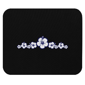 Discover Hawaiian Hibiscus Flowers - Surfing Style Mouse Pads