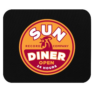 Discover Sun Diner Record Rooster Mouse Pads