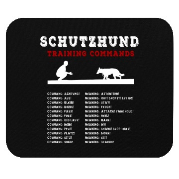 Discover Schutzhund - Dog Training Commands In German Mouse Pads