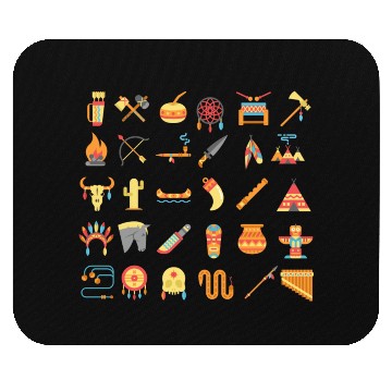 Discover Native American culture/Native American Clothing Mouse Pads