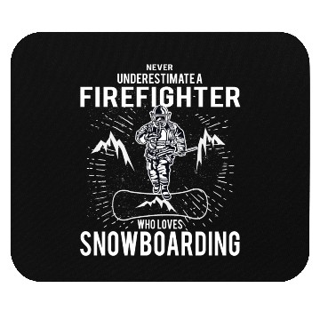 Discover Firefighter Snowboarding Mouse Pads