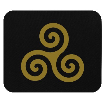 Discover Karma Triskelion Swirl Gold Metallic Ink Mouse Pads