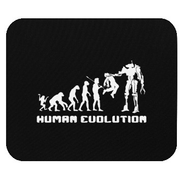 Discover Human Evolution Robot Mouse Pads