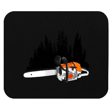 Discover Your Forestry Business - Chainsaw & Pine Forest Mouse Pads
