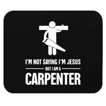 Discover Funny Christian Carpenter Jesus Graphic Mouse Pads